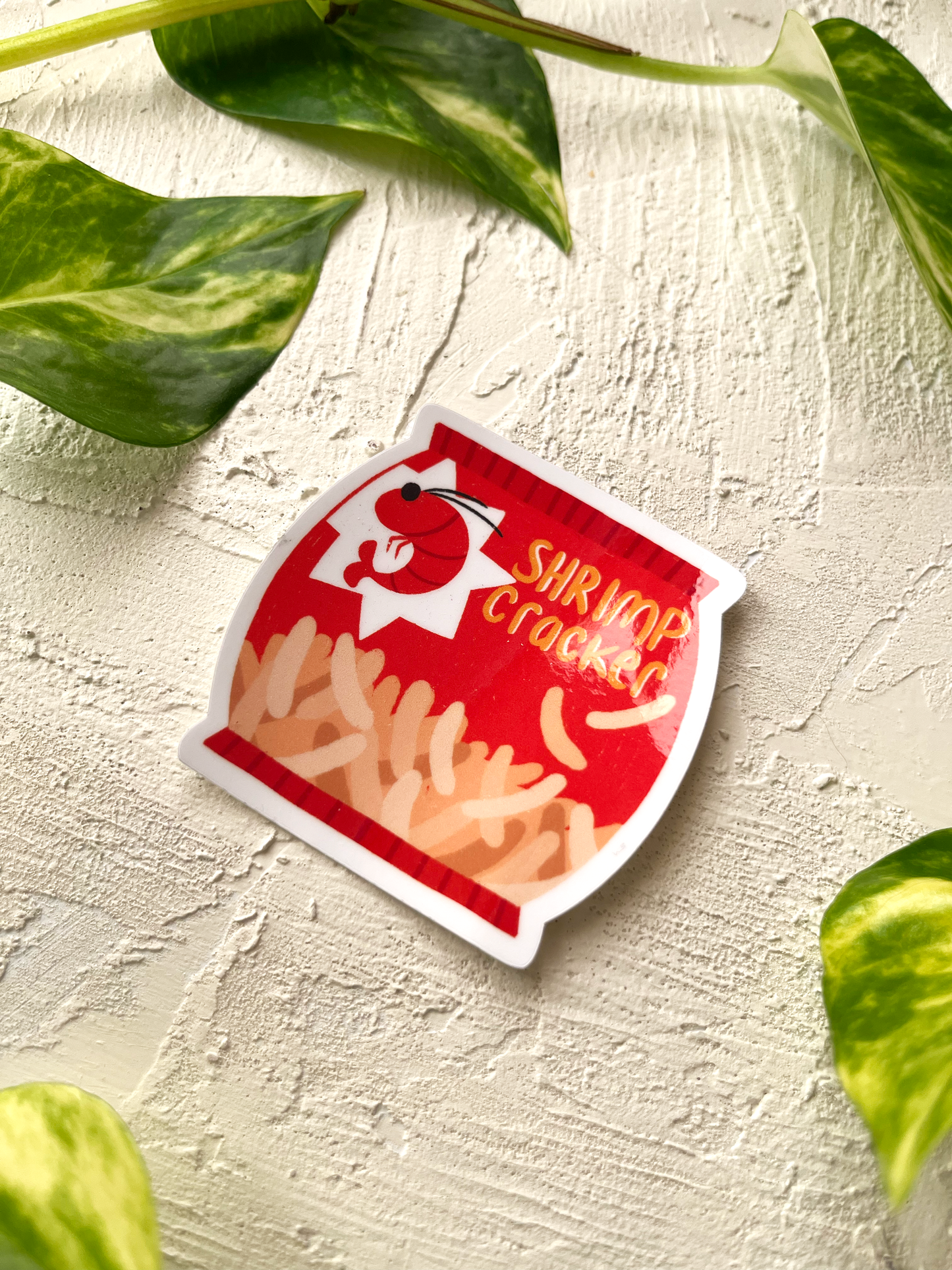 Shrimp Cracker Sticker