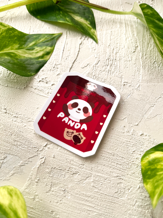 Chocolate Hello Panda Sticker