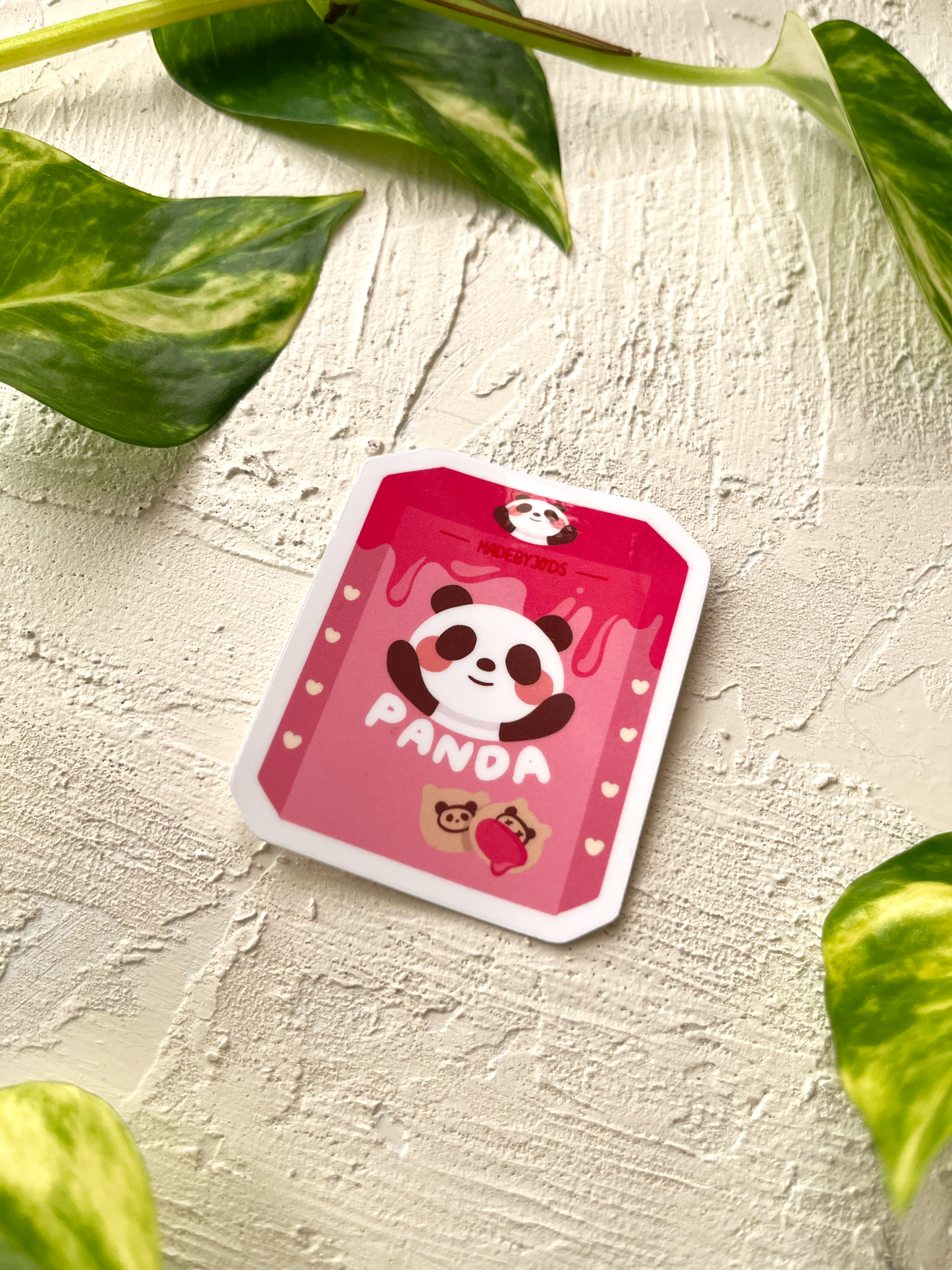 Strawberry Hello Panda Sticker