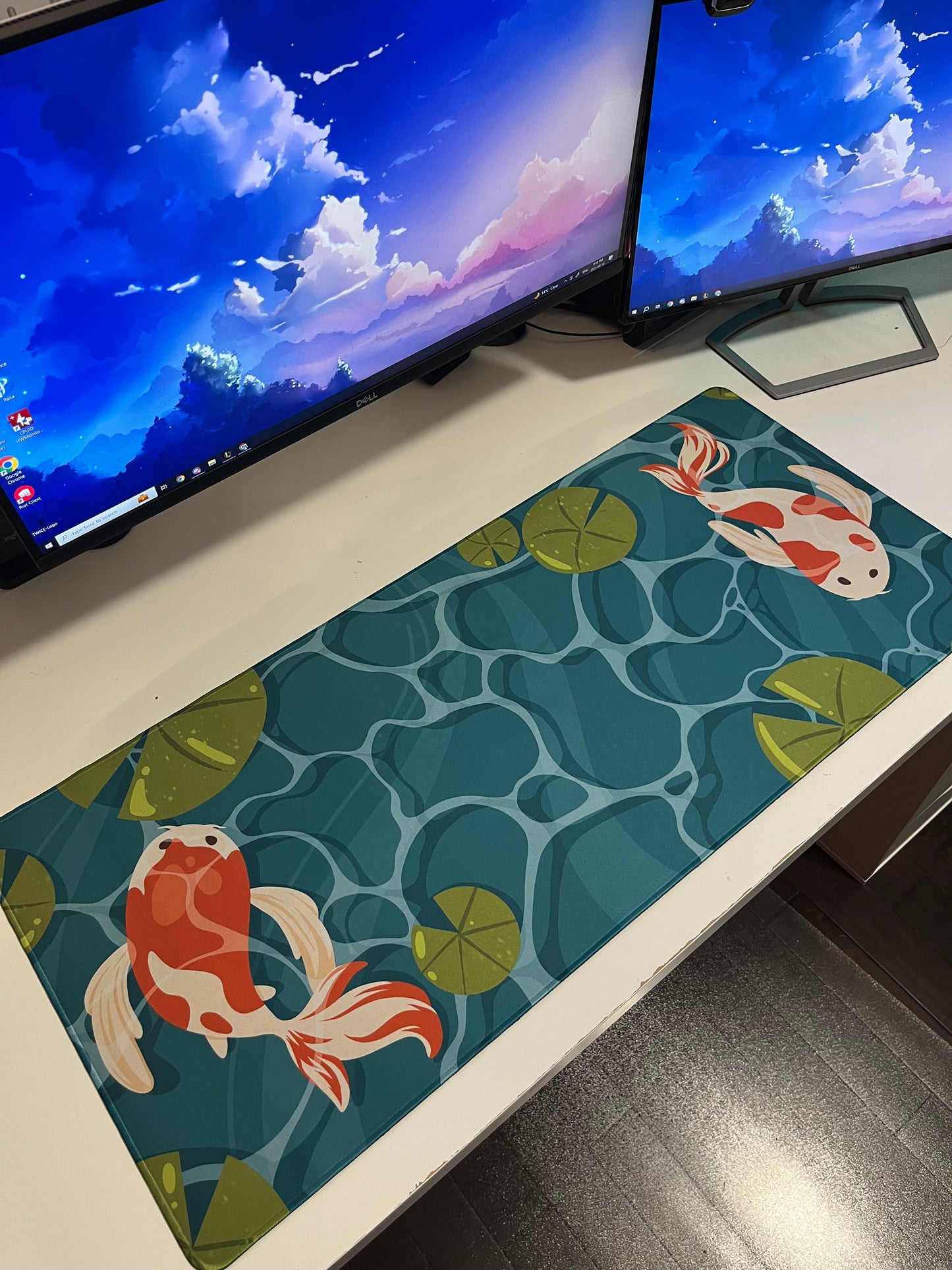 Koi Fish Desk Mat