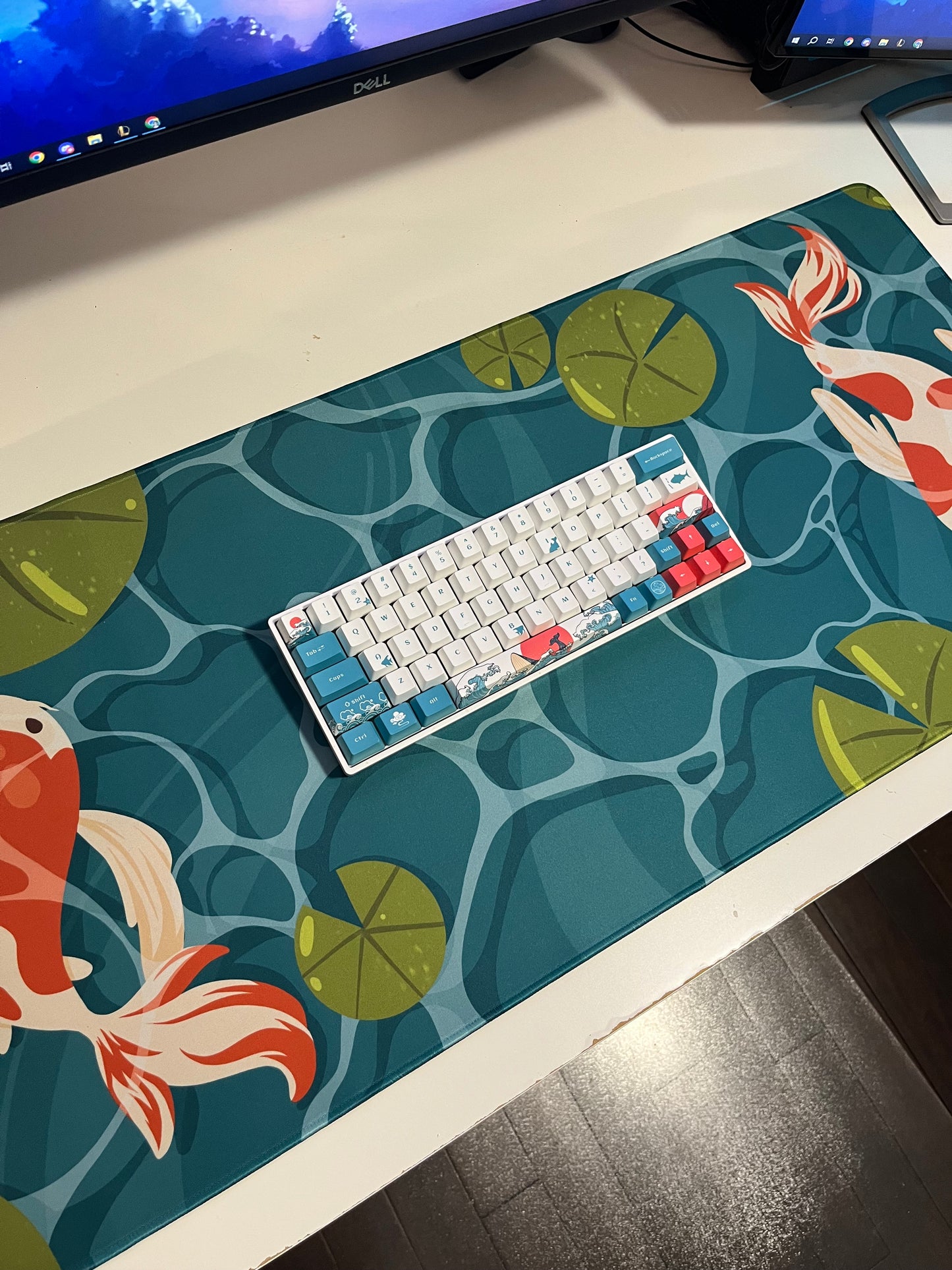 Koi Fish Desk Mat