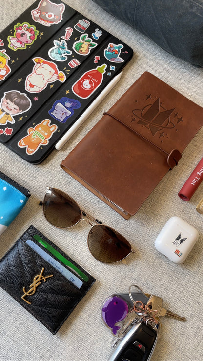 BTS Vegan Leather Travel Journal