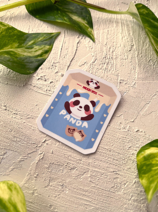 Vanilla Hello Panda Sticker